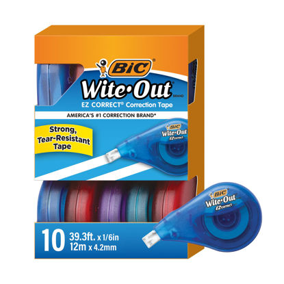 Picture of BIC(R) Wite-Out(R) Correction Tape, 471 3/5in., Pack Of 10, BICWOTAP10