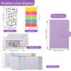 Picture of Budget Binder Cash Envelopes for Budgeting Money Organizer for Cash Money Envelopes for Cash Leather A6 Budget Binder with Zipper envelopes (Purple)