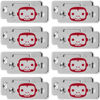 Picture of RUBY Monkey Magnets AS-SEEN-ON-TV, Ultra-Thin Magnetic Plates Keep It All Shut, Fast and Easy Installation, Just Peel & Stick, Slim Design Fits Virtually Anywhere, Cabinets, Drawers & More, 8 Sets