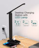 Picture of Addtam LED Desk Lamp, Power Strip with 3 Outlets 4 USB Charging Ports(2 USBC), 4 Modes 5 Level Brightness Touch Lamp, Small Desk Lamp for Home Office College Dorm Room Essentials