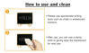 Picture of DSTELIN 10 Pack Mini Chalkboards Signs with Easel Stand, Small Rectangle Chalkboards Blackboard, Wood Place Cards for Weddings, Birthday Parties, Message Board Signs and Event Decoration