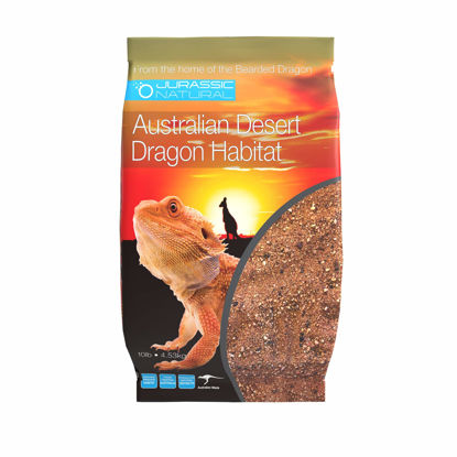 Picture of Jurassic Natural Australian Desert Dragon Habitat Substrate for Bearded Dragons and Other Lizards, Red, 10lb