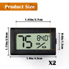 Picture of Palksky Bearded Dragon Tank Accessories, 2PCS Reptile Terrarium Thermometer and Humidity Gauge for Jumping Spider, Leopard Gecko, Crested Gecko,Hermit Crab, Gecko, Ball Python, Lizard