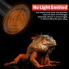 Picture of LUCKY HERP Reptile Heat Lamp - 100W Ceramic Heat Emitter Reptile Heat Lamp Bulbs (1 Pack), No Light Ceramic Heat Bulb, Ceramic Heat Lamp for Reptiles Amphibian Chicken Pet Brooder Coop Lizard Turtle