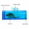 Picture of Humane Mouse Trap | Catch and Release Mouse Traps That Work | Mice Trap No Kill for mice/Rodent Pet Safe (Dog/Cat) Best Indoor/Outdoor Mousetrap Catcher Non Killer Small Capture Cage (Blue)