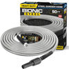 Picture of Bionic Steel Metal Garden Hose 50 Ft with Nozzle, 304 Stainless Steel Water Hose, 50 Ft Garden Hose Tough & Flexible, Lightweight, Crush Resistant Fittings, Kink & Tangle Free, Rust Proof - 2024 Model