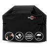 Picture of GrillTough Heavy Duty BBQ Grill Cover for Outdoor Grill, 58 Inch - Waterproof, Weather Resistant, UV & Fade Resistant with Adjustable Straps - Gas Grill Cover for Weber, Genesis, Charbroil, etc. Black