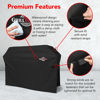 Picture of GrillTough Heavy Duty BBQ Grill Cover for Outdoor Grill, 58 Inch - Waterproof, Weather Resistant, UV & Fade Resistant with Adjustable Straps - Gas Grill Cover for Weber, Genesis, Charbroil, etc. Black