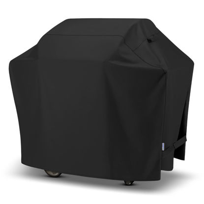 Picture of SunPatio Grill Cover 55 Inch, Outdoor Heavy Duty Waterproof Barbecue Gas Cover, UV & Fade Resistant, All Weather Protection Compatible for Weber Charbroil Nexgrill Kenmore Grills and More, Black