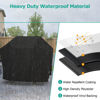 Picture of SunPatio Grill Cover 55 Inch, Outdoor Heavy Duty Waterproof Barbecue Gas Cover, UV & Fade Resistant, All Weather Protection Compatible for Weber Charbroil Nexgrill Kenmore Grills and More, Black
