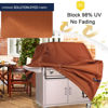 Picture of NettyPro BBQ Grill Cover 56 Inch Outdoor Patio 600D Heavy Duty Waterproof 2-3 Burner Barbecue Cover for Weber, Char-Broil, Brinkmann, Nexgrill Grills and More, Brown
