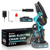 Picture of Saker Mini Chainsaw,Portable Electric Chainsaw Cordless,Handheld Chain Saw Pruning Shears Chainsaw for Tree Branches,Courtyard,Household and Garden Gifts for Men Dad Husband Women
