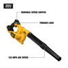 Picture of DEWALT 20V MAX Blower, 100 CFM Airflow, Variable Speed Switch, Includes Trigger Lock, Bare Tool Only (DCE100B)