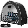 Picture of Happy Travel Bike Storage Shed Tent,Outdoor Portable Bicycle Storage Sheds with 210D Oxford Fabric PU4000 Waterproof for 2/3/4/6/8 Bikes,Bike Covers Shelter for Motorcycle,Garden Tools,Toys,Lawn Mower