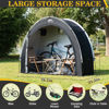 Picture of Happy Travel Bike Storage Shed Tent,Outdoor Portable Bicycle Storage Sheds with 210D Oxford Fabric PU4000 Waterproof for 2/3/4/6/8 Bikes,Bike Covers Shelter for Motorcycle,Garden Tools,Toys,Lawn Mower