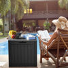 Picture of YITAHOME 30 Gallon Deck Box Outdoor Storage Box, Waterproof Resin Package Delivery and Storage Box with Lockable Lid for Patio Furniture Cushions, Pool Accessories, Garden Tools, Black