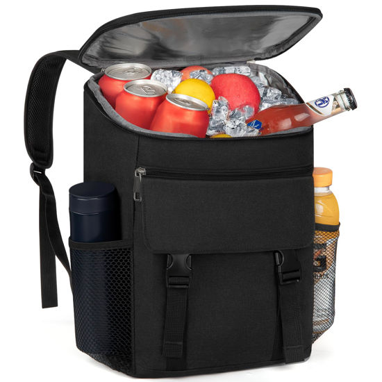 Picture of Cooler Backpack Soft Insulated Leak Proof 30 Cans Insulated Backpack Cooler Portable Picnic Camping Beach Hiking BBQ Lunch Backpack for Men and Women