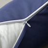 Picture of Phantoscope Pack of 2 Outdoor Waterproof Throw Pillow Covers Decorative Square Pillows Cushion Case Patio for Couch Tent Sunbrella (18''x18'', Dark Blue)