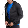 Picture of Hanes mens Full-zip Eco-smart Hoodie athletic sweatshirts, Black, Large US