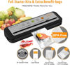 Picture of 2023 Updated Vacuum Sealer Machine, MEGAWISE Food Sealer w/Starter Kit, Dry & Moist Food Modes, Compact Design with 10 Vacuum Bags & Bulit-in Cutter(Grey)