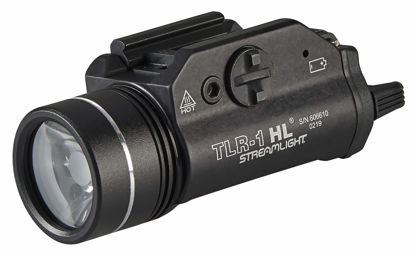 Picture of Streamlight 69260 TLR-1 HL 1000-Lumen Weapon Light with Rail Locating Keys and Lithium Batteries, Box, Black