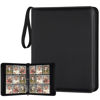 Picture of GERMUN 9 Pocket Card Binder, Premium Zip Trading Card Binder, 720 Double Sided Pocket PU Collection Binder, Collector Album, Card Folder for MTG, TCG, Sports Cards, (Black)