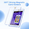 Picture of 30ct Magnetic Card Holder, 35pt One Card Holder Touch for Trading Cards, U-V Protection Magnetic Card Case for Baseball Cards, Card Protectors Hard Plastic, Display Case for Game Cards, Sports Cards