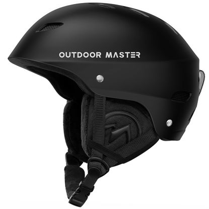 Picture of OutdoorMaster Kelvin Ski Helmet - Snowboard Helmet for Men, Women & Youth (Black,L)