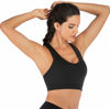 Picture of RUNNING GIRL Sports Bra for Women, Criss-Cross Back Padded Strappy Sports Bras Medium Support Yoga Bra with Removable Cups (2353D-Black,M)