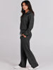 Picture of ANRABESS Women 2 Piece Outfits Sweatsuit Oversized Sweatshirt Sweatpants Tracksuit Sweat Lounge Matching Set 2024 Fall Trendy Black Medium