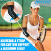 Picture of APOYO Elbow Brace for Tendonitis and Tennis Elbow, Compression Sleeve for Arthritis, Workouts, Reduce Joint Pain During Fitness Activity (Large)