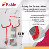 Picture of Kidde Fire Escape Ladder, 2-Story Rope Ladder, Extends to 13-Feet, Anti-Slip Rungs