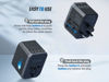 Picture of EPICKA Universal Travel Adapter One International Wall Charger AC Plug Adaptor with 5.6A Smart Power and 3.0A USB Type-C for USA EU UK AUS (TA-105, Grey)