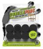 Picture of Slipstick GorillaPads CB147 Non Slip Furniture Pads/Gripper Feet (Set of 16) Self Adhesive Rubber Floor Protectors, 1 inch Round, Black
