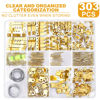 Picture of KURUI 303Pcs Picture Hanging Kit, Picture Hangers Assorted Kit With Heavy Duty Wall Hooks, Sawtooth, Picture Wire, D Rings, Hardware Nails, Eye Hooks and Picture Hanging Tool for Frame Canvas Mounting