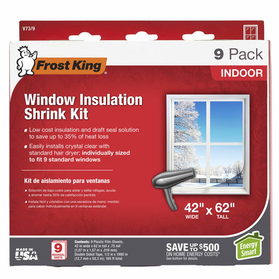Kit D'isolation De Fenêtre Frost King V73/9 - 42x62 Po, Rétractable, Neuf
