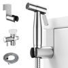 Picture of Arofa Handheld Toilet Bidet Sprayer for Toilet-Adjustable Water Pressure Control with Bidet Hose for Feminine Wash, Stainless Steel Brushed Nickel Cloth Diaper for Baby Wash