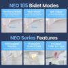 Picture of LUXE Bidet NEO 185 - Self-Cleaning, Dual Nozzle, Non-Electric Bidet Attachment for Toilet Seat, Adjustable Water Pressure, Rear and Feminine Wash (White)