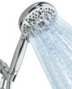 Picture of 6-Setting Shower Head with Handheld, JDO High Pressure Hand held Shower Head, 4.7 Inch Chrome Detachable Showerhead Set with 59 Inch Stainless Steel Hose and Adjustable Showerhead Holder