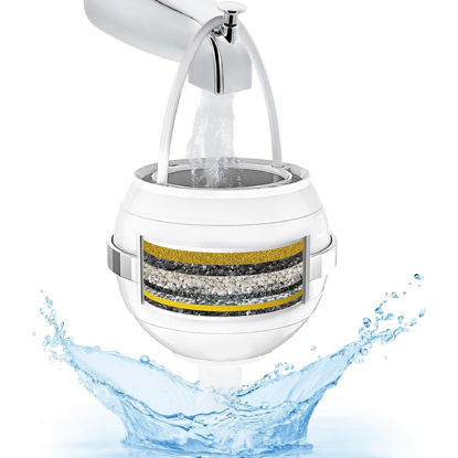 Picture of Bath Filter for Tub - Kinder Filter for Bathtub - Bath Water Ball Filter for Tub Faucet to Remove Lead,Chlorine and Fluoride - Hard Water Softener to Improves Skin, Hair and Nails Condition