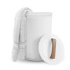 Picture of SAMEAT Heated Towel Warmers for Bathroom - Large Towel Warmer Bucket, Wood Handle, Auto Shut Off, Fits Up to Two 40"X70" Oversized Towels, Best Ideals