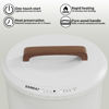 Picture of SAMEAT Heated Towel Warmers for Bathroom - Large Towel Warmer Bucket, Wood Handle, Auto Shut Off, Fits Up to Two 40"X70" Oversized Towels, Best Ideals