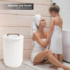 Picture of SAMEAT Heated Towel Warmers for Bathroom - Large Towel Warmer Bucket, Wood Handle, Auto Shut Off, Fits Up to Two 40"X70" Oversized Towels, Best Ideals