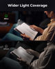 Picture of 86lux Reading Light, Rechargeable Book Light for Reading in Bed, Ultralight Clip-on LED Bookmark Lamp with 3 Amber Colors & Stepless Dimming for Night Reading for Book Lovers, Kids, Grey