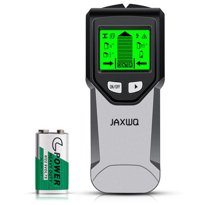Picture of Stud Finder Wall Scanner - 5 in 1 Stud Finder Tool w/Intelligent Microprocessor Chip and HD LCD Display, Stud Detector Beam Finders for the Center and Edge of Wood AC Wire Metal Studs Joist Pipe