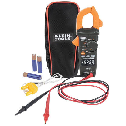 Picture of Klein Tools CL390 AC/DC Digital Clamp Meter, Auto-Ranging, 400 Amp, NCVT Tester Clamp Jaw Integration, Hi-Viz LCD Display, Reverse Contrast Display, TRMS and More