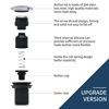 Picture of Garbage Disposal Air Switch Kit Sink Top Waste Disposal Long Stainless Steel Brushed Nickel On/Off Air Button Food and Waste Disposals Part by Etoolcity