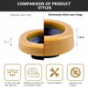 Picture of Extra Thick Toilet Wax Ring Kit with Flange and Bolts for Floor Outlet Toilets New Install or Re-seat, Fits 3-inch or 4-inch Waste Lines
