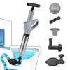 Picture of MaxxGeek Toilet Plunge Blaster, High Pressure Toilet Plunger, High-Pressure Air Drain Blaster Plunge Blaster Multi-drain Unclogger for Toilets, Bathroom Floor, Drain Sinks and Plumbing Clogs.