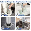 Picture of MaxxGeek Toilet Plunge Blaster, High Pressure Toilet Plunger, High-Pressure Air Drain Blaster Plunge Blaster Multi-drain Unclogger for Toilets, Bathroom Floor, Drain Sinks and Plumbing Clogs.